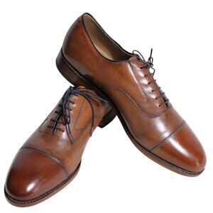 Johnston & Murphy SZ 12D Melton Cap Toe Tan Calfskin